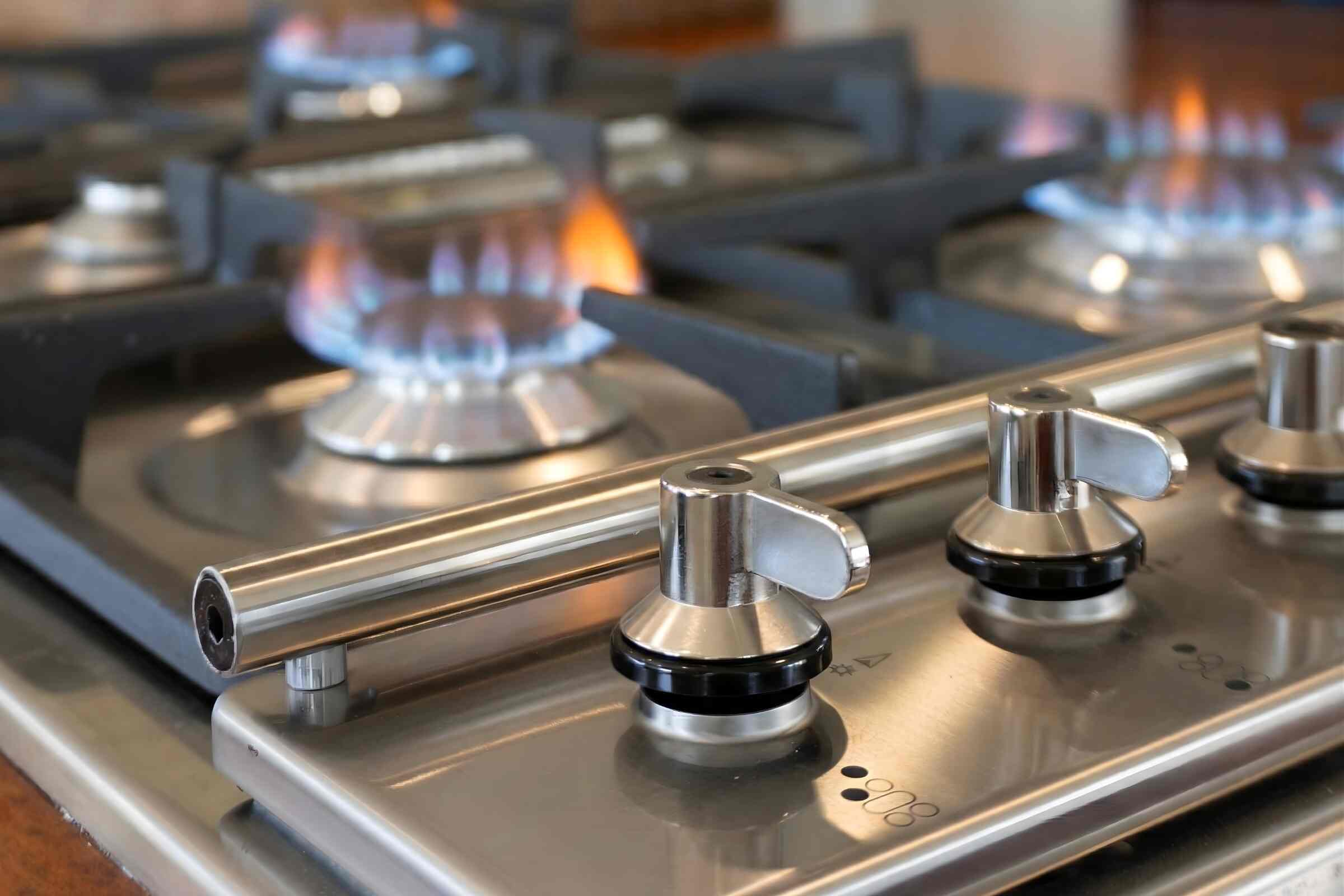 Gas stove top